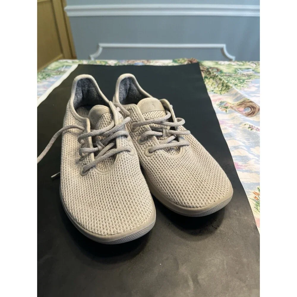 Allbirds Tree Runners Breathable Sneakers Shoes Hazy Beige Tan Men’s Sz 8